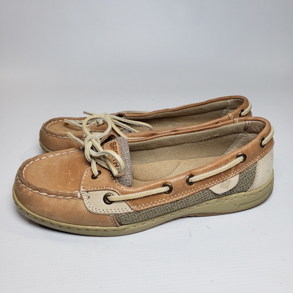 SPERRY Women's Top Sider Tan Angelfish Slip-On Boat Shoes Size 8 - Picture 3 of 17